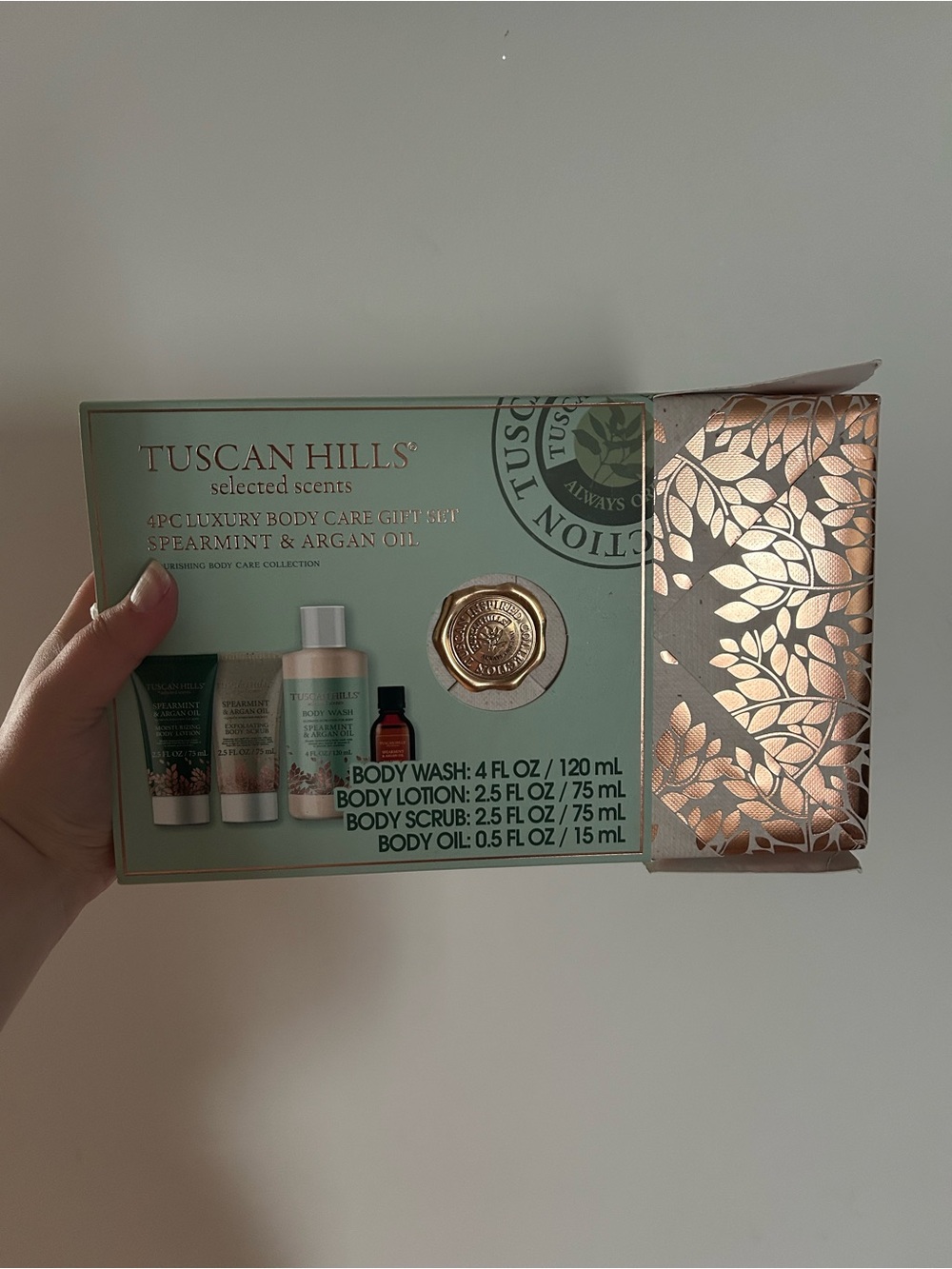 Tuscan Hills Spearmint & Argan Oil Body Wash - Mint Green